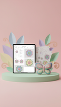 Blumenuntersetzer Set Häkelmuster PDF