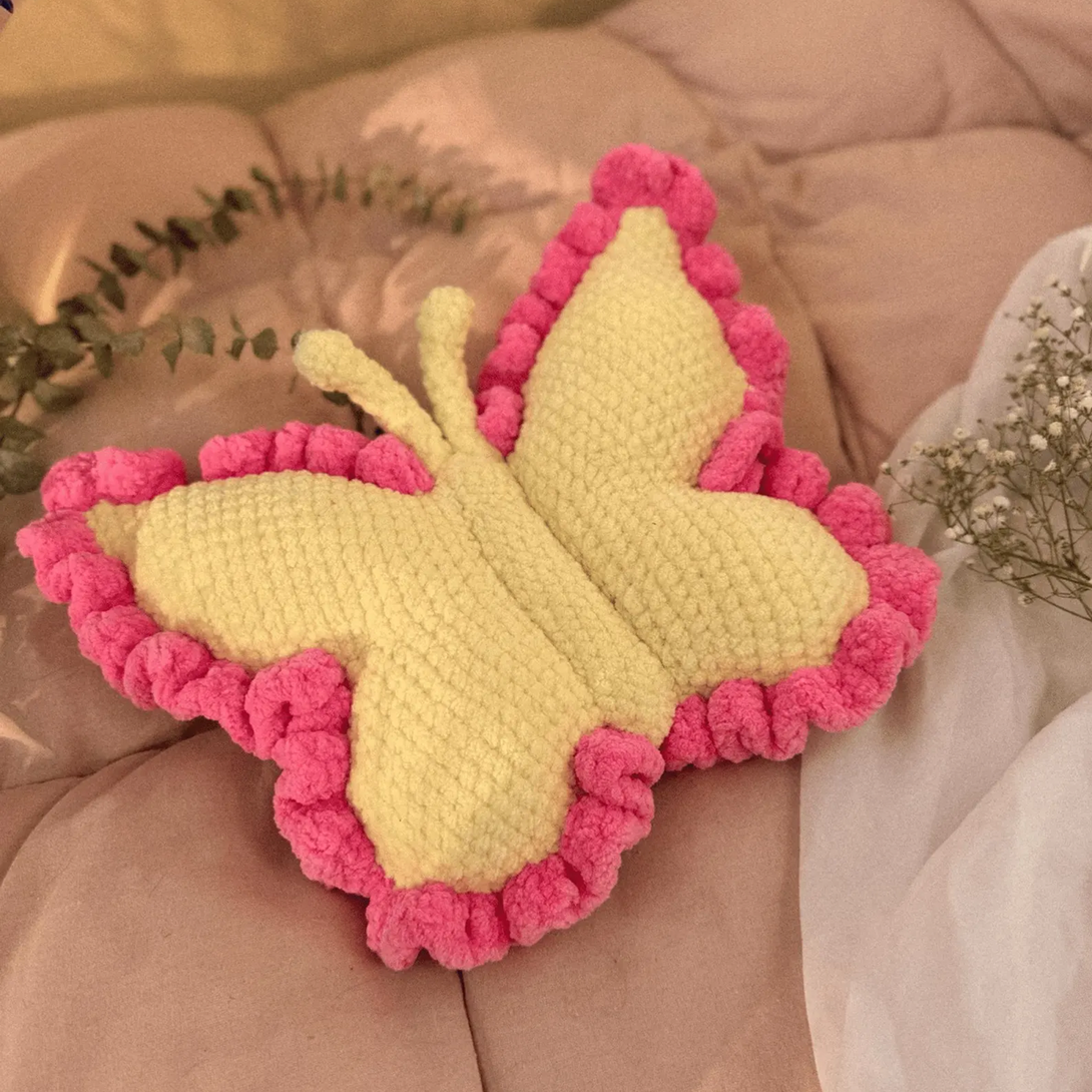 Crochet Butterfly Pillow Pattern